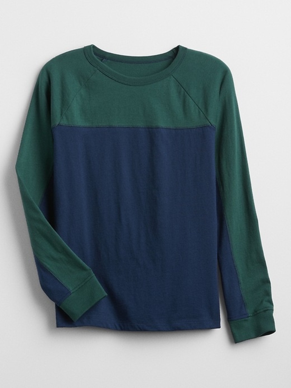 GAP Kids Factory Colorblock Tee (Blue/Green) Size M (8-9)